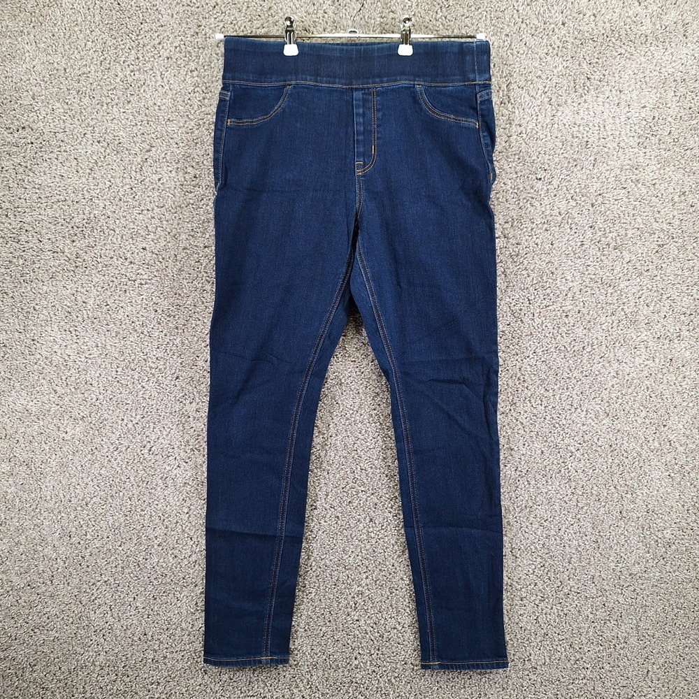 Old Navy Rockstar Super Skinny Jeggings Women 10 (Fits 32x28) Dark Wash Mid-Rise
